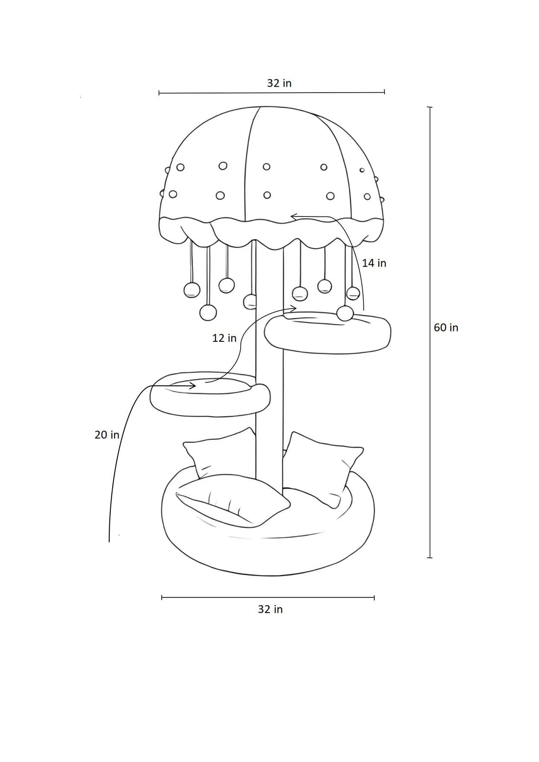 stylish cat tower