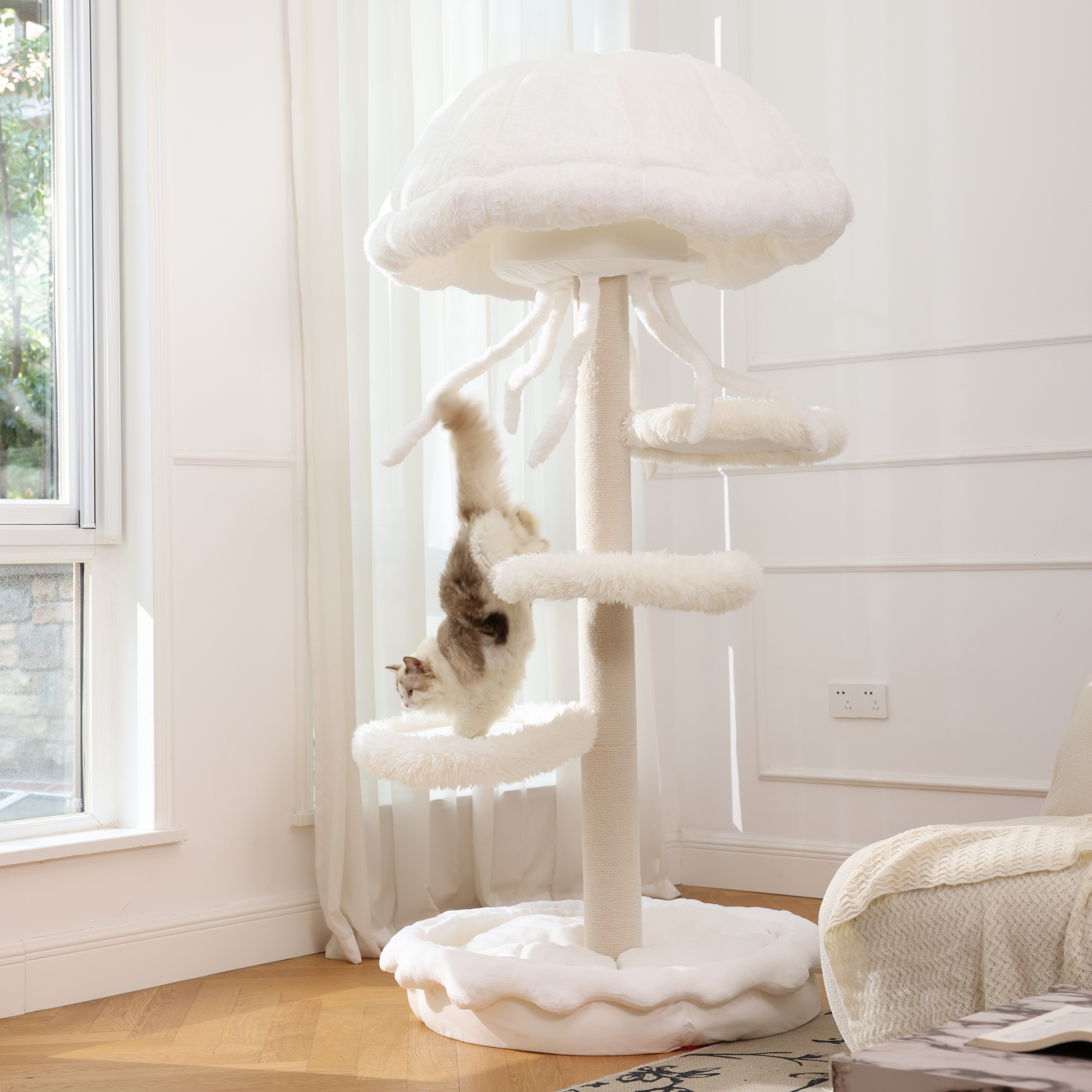 Top-rated cat furniture is a Christmas gift for little cats.