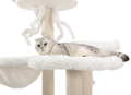 Cat trees for larger cats - comfortable resting areas for cats to lie down and relax.