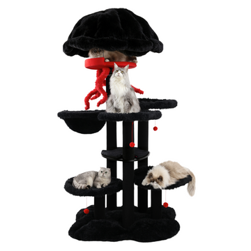 High-quality and comfortable solid wood cat tree for large cats