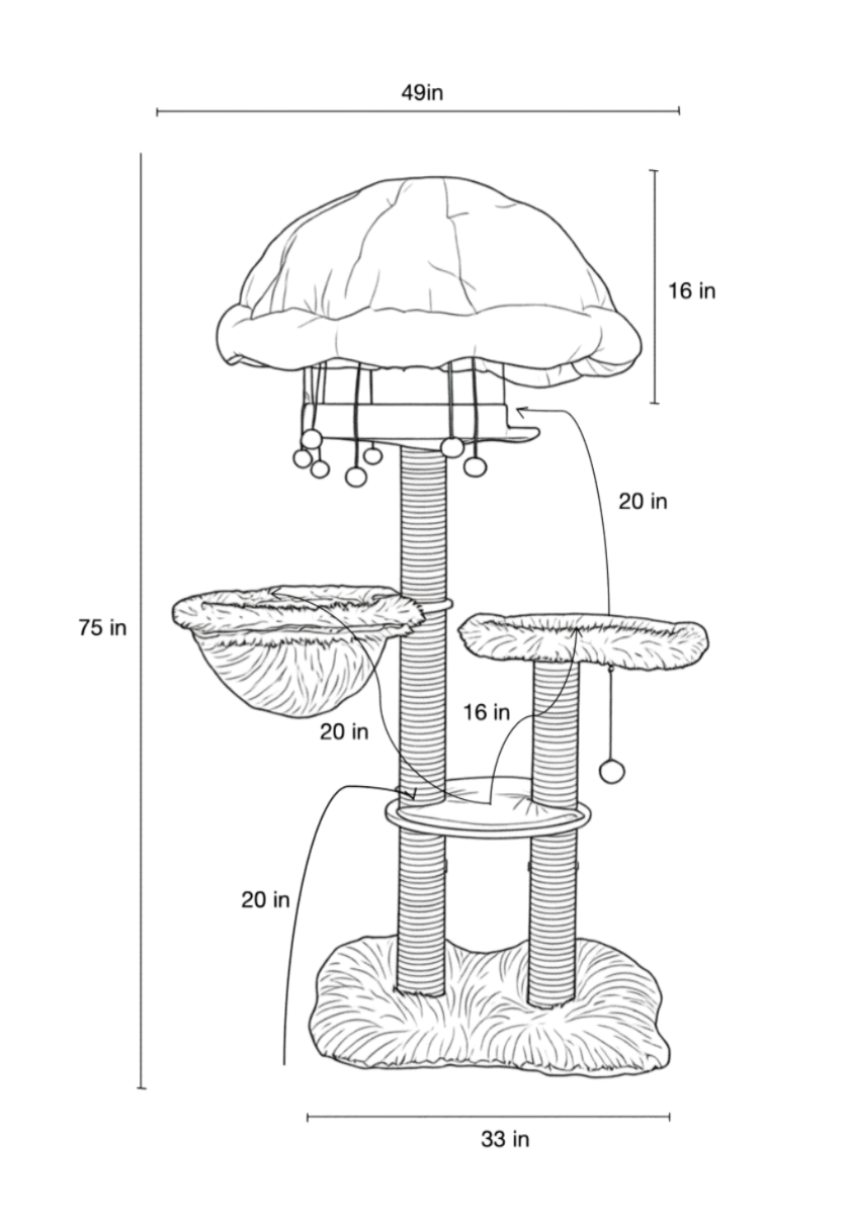 Big cat furniture essential for multi-cat households