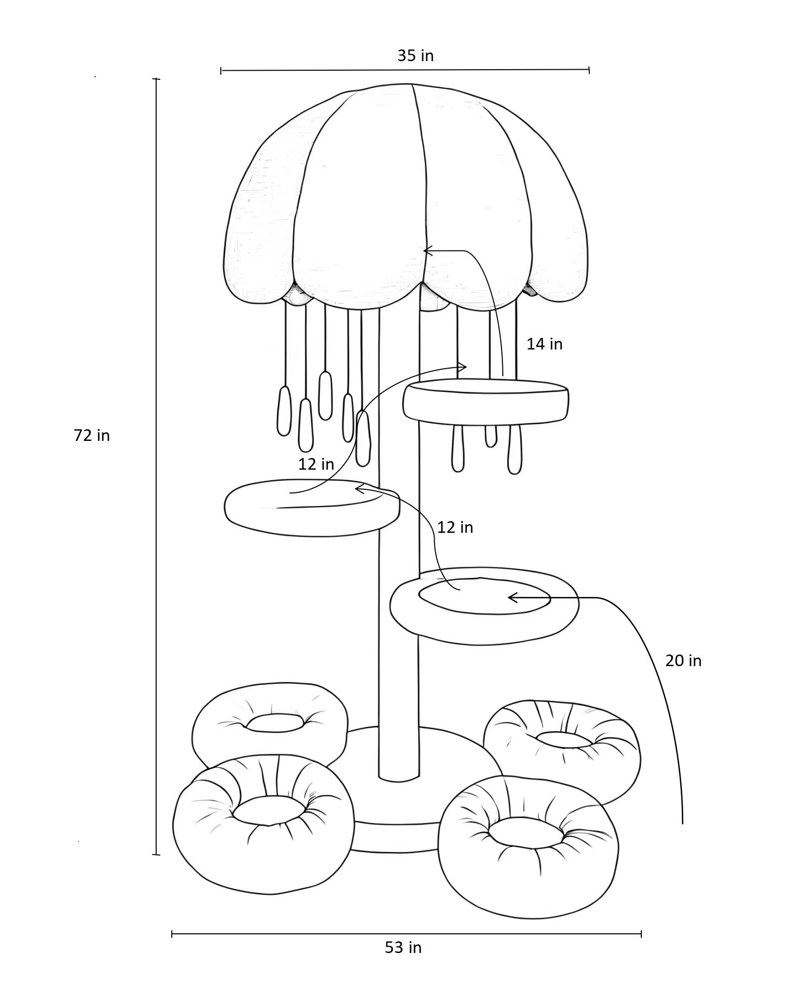 Stylish Cat Tower, elevating the taste of your home.
