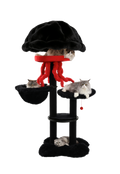 Super cool black and red cat tree tower for big cats