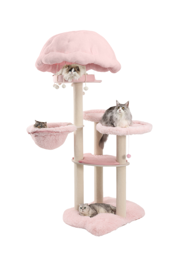 Cute pink massive cat tree