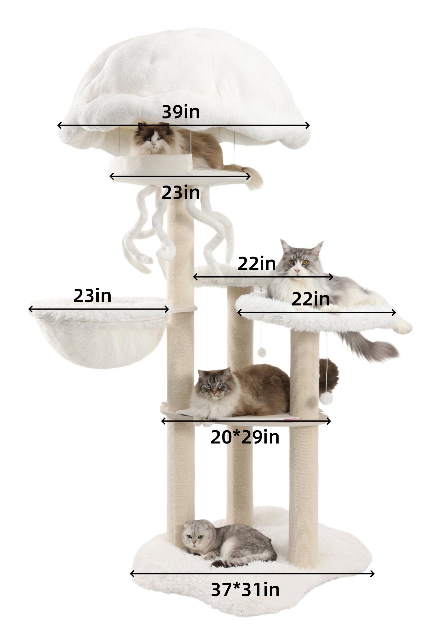carpeted cat tree for large cats