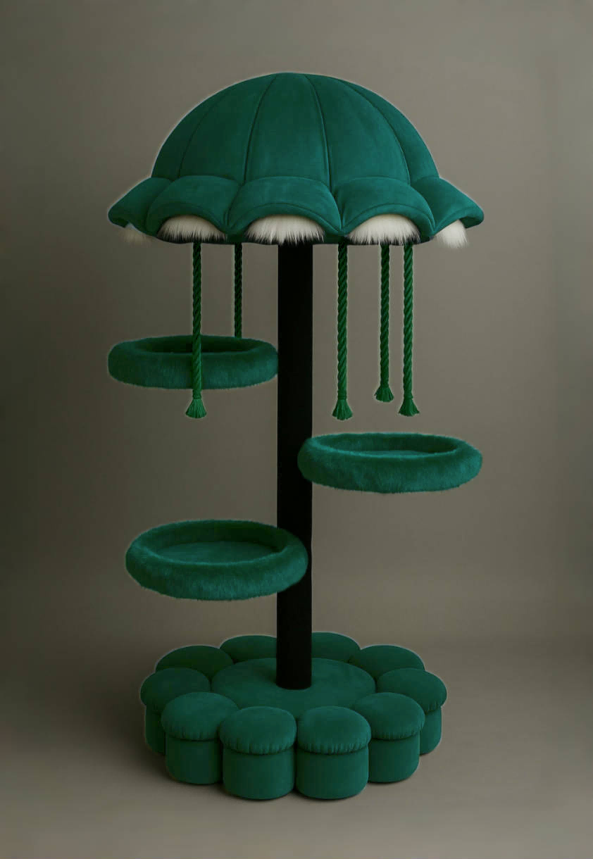colorful cat tree