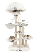 Exquisite and beautiful white giant cat trees