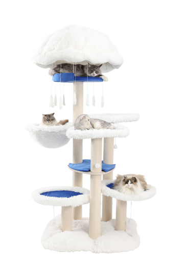 Soft and comfortable all-wood heavy-duty cat furniture