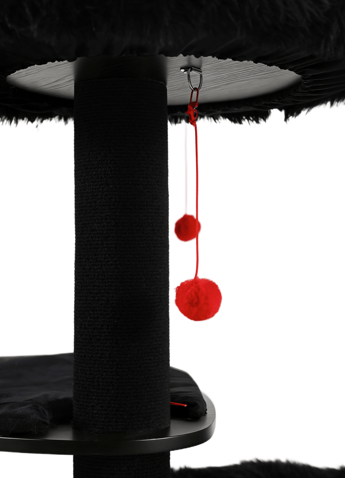 Cat tree for big cats, equipped with cat toy balls, providing multiple functions to meet the needs of cats.