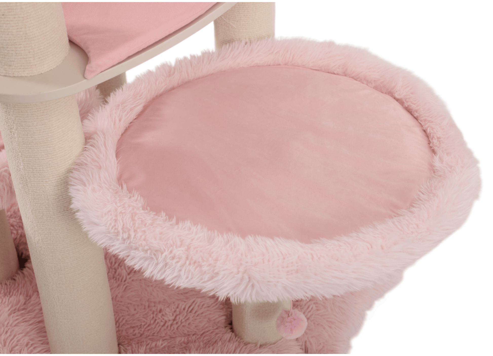 Pink high-quality cute modern cat furniture for large cats.