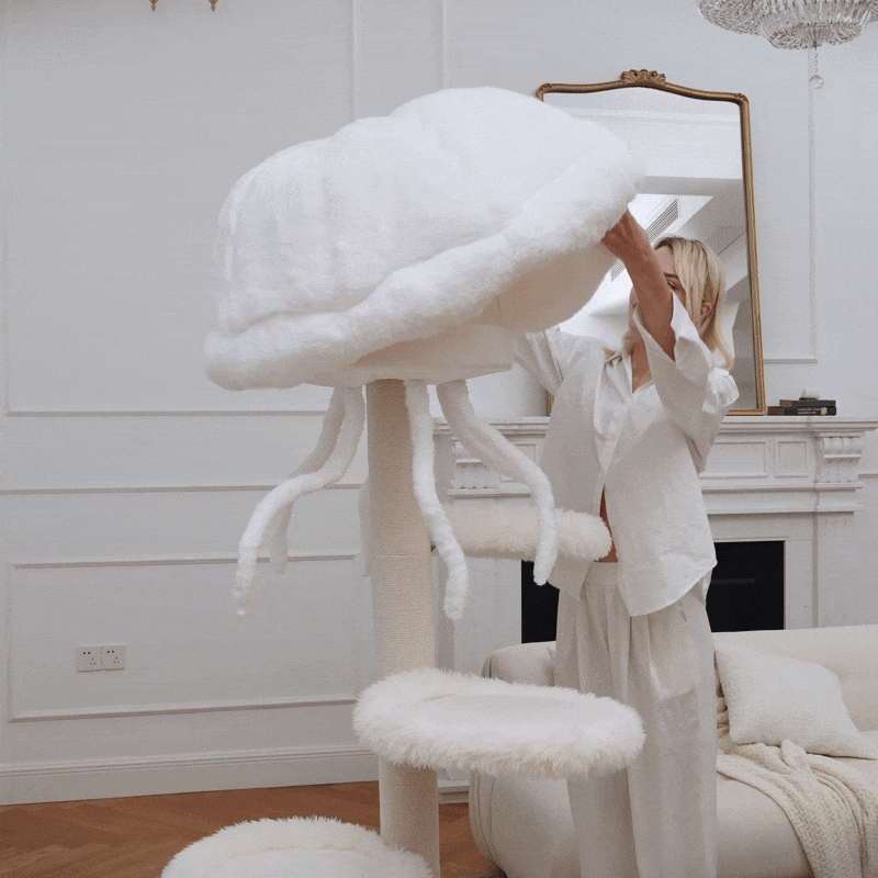 The senior cat condo is detachable and stackable, and can be assembled by DIY.