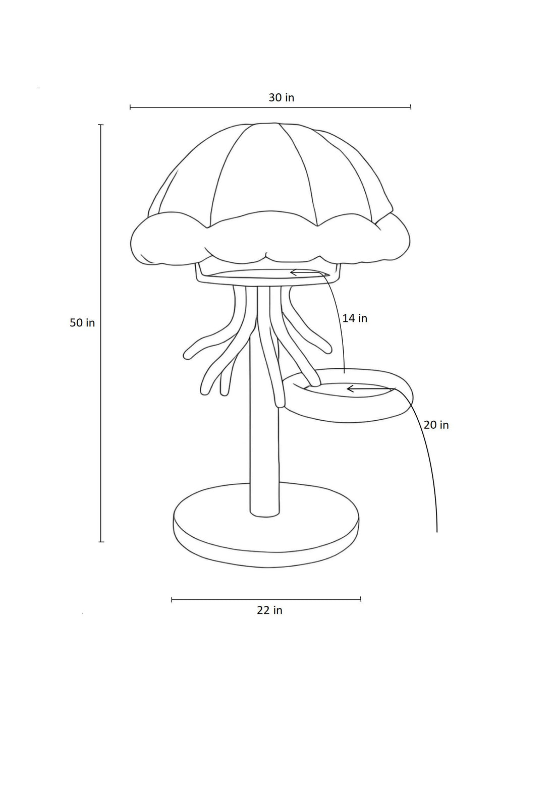 Small cat tower suitable for small apartments